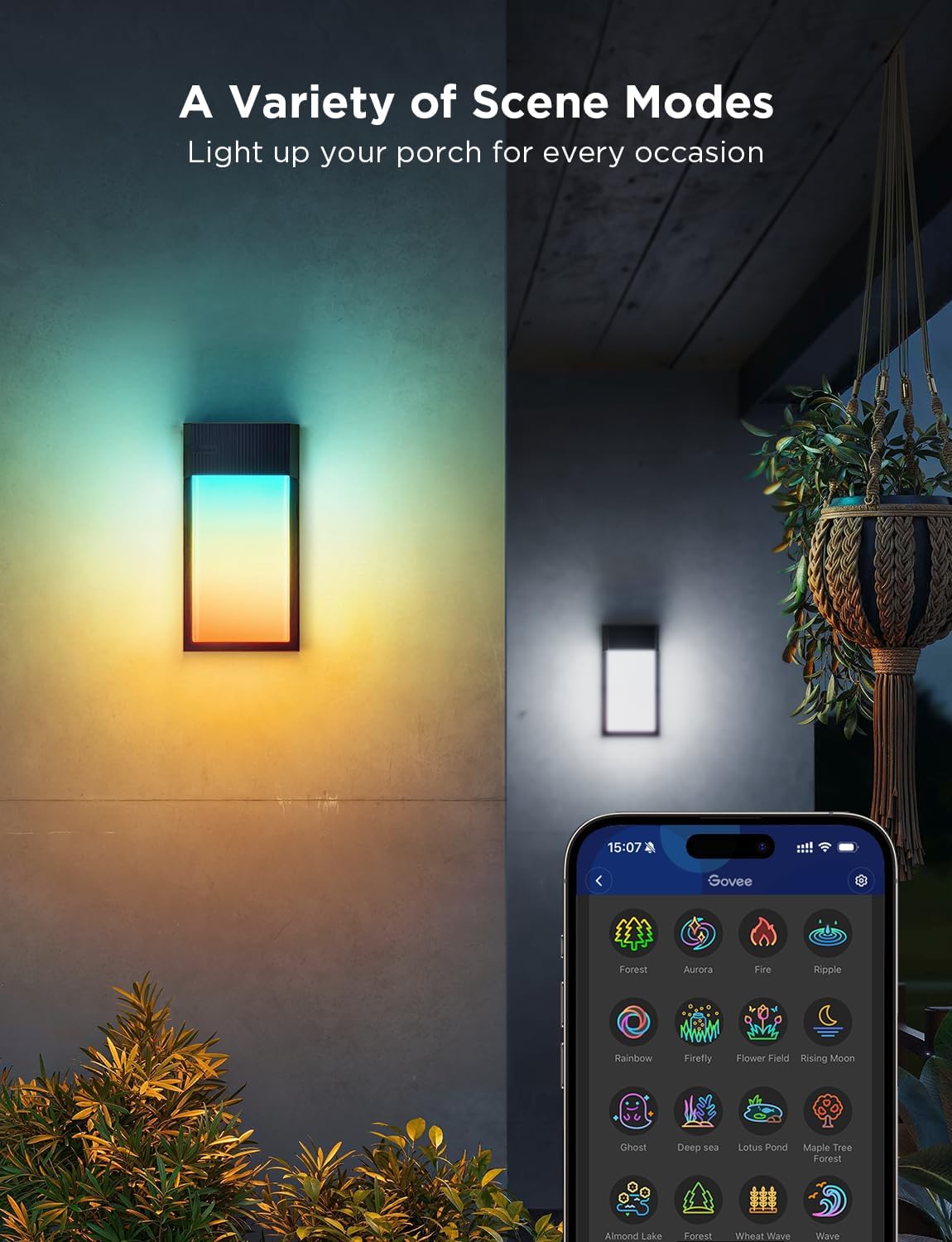 Thumbnail 4 de Govee Outdoor Wall Lights, 2-Pack