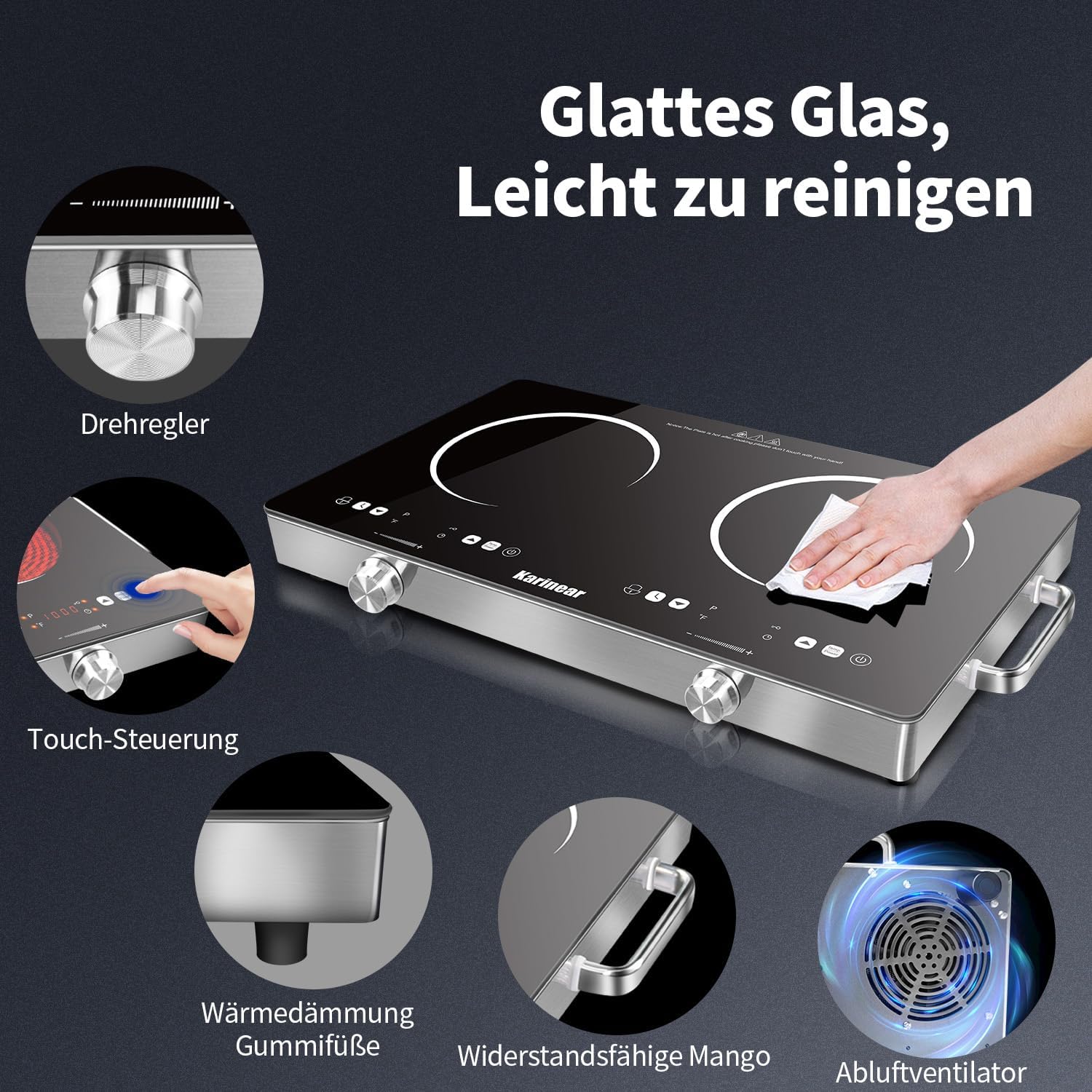 Thumbnail 4 de Karinear Kochplatten 2er elektrisch 3200W