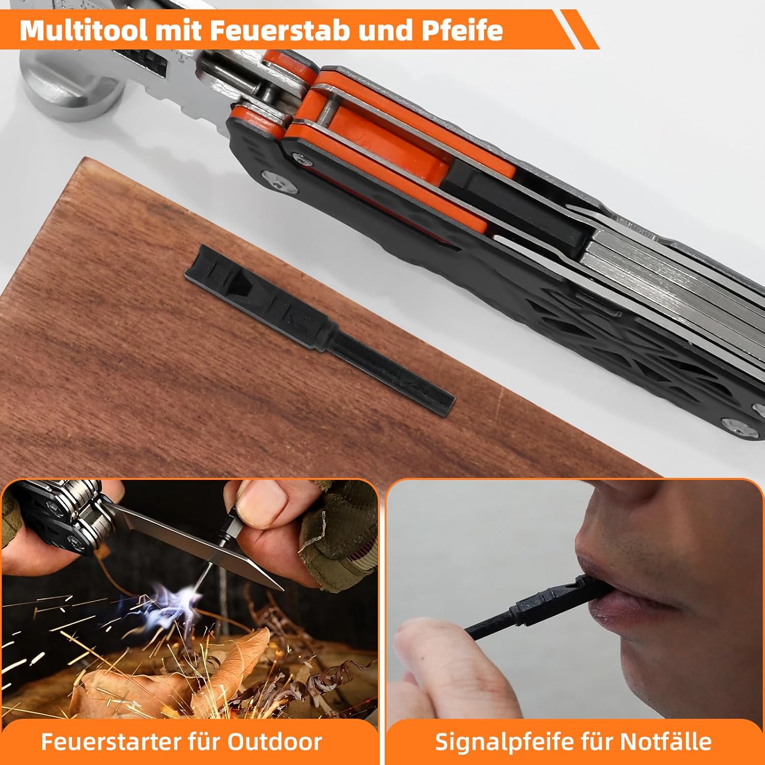 Thumbnail 4 de Olubfdh 18 in 1 Multi Tool mit faltbarer Zange und Hammer – kompakt, robust und vielseitig