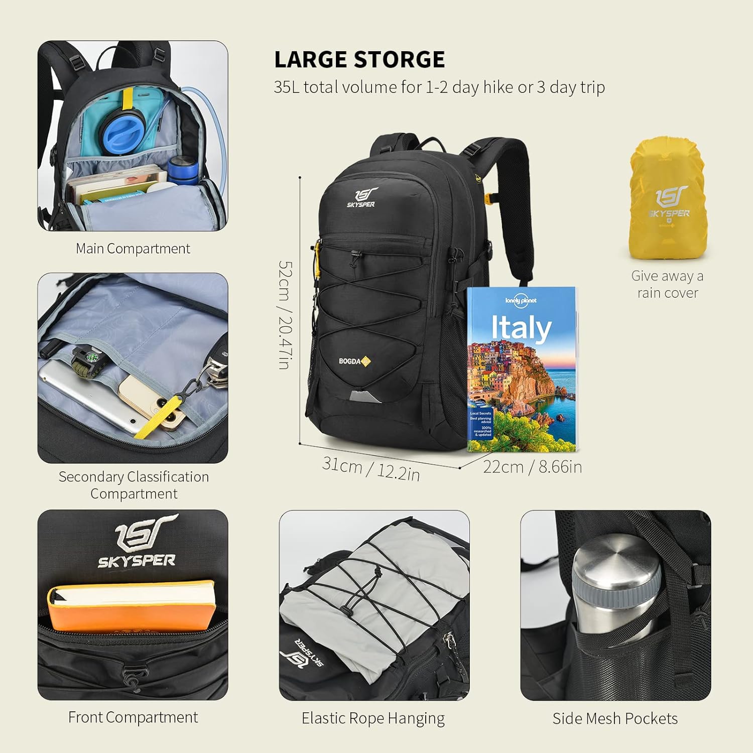 Detalle 2 de SKYSPER BOGDA 35 Wanderrucksack 35 L