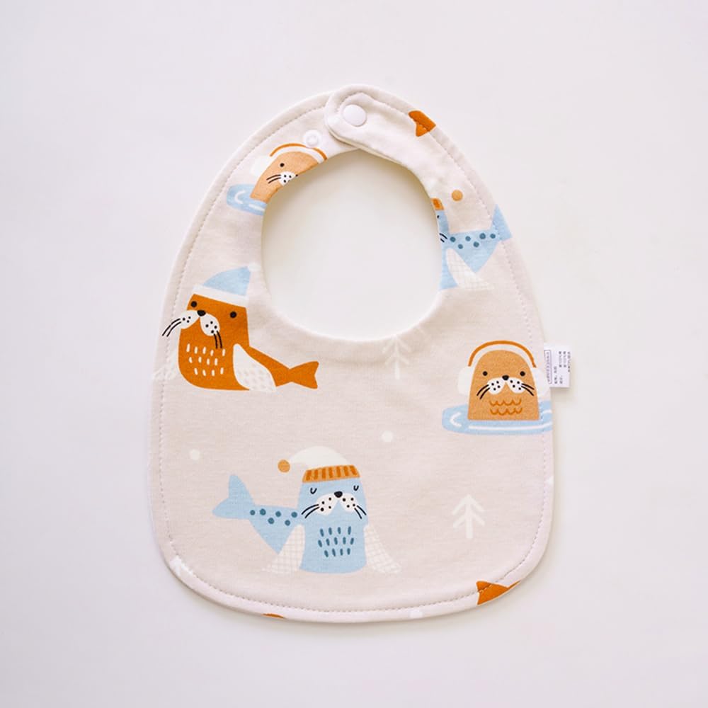 Thumbnail 2 de SLOSH Bavaglini impermeabili lavabili 3 strati per neonati e bambini piccoli (con bottoni regolabili) — confezione da 6