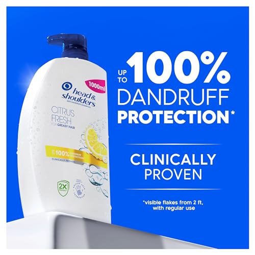 Detalle 2 de Head & Shoulders Citrus Fresh Anti Dandruff Shampoo for Greasy Hair 1L