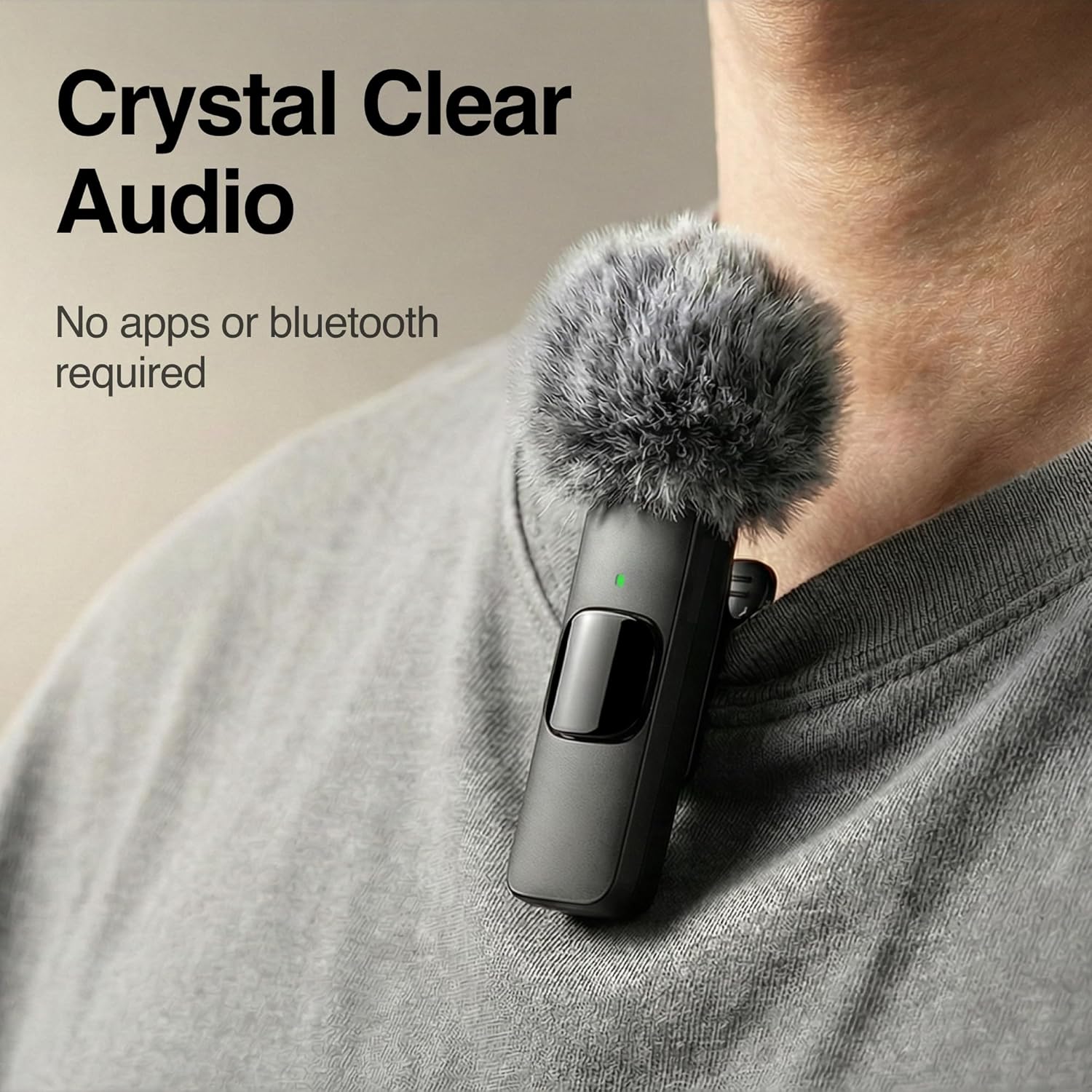 Detalle 2 de Mini Mic Pro wireless lavalier microphone for iPhone 🎤
