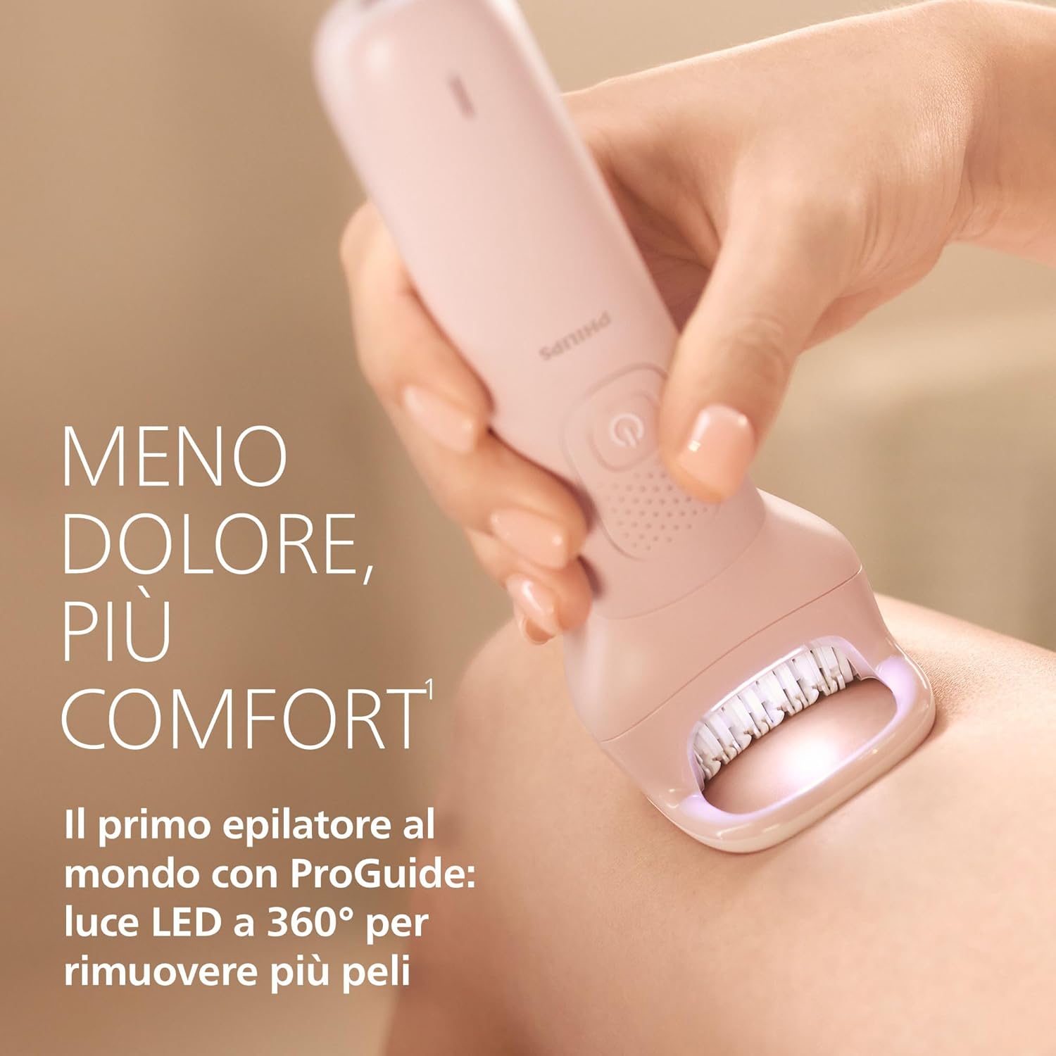 Detalle de Philips Epilatore Serie 9000 BRE719/00: epilazione Wet & Dry professionale a casa
