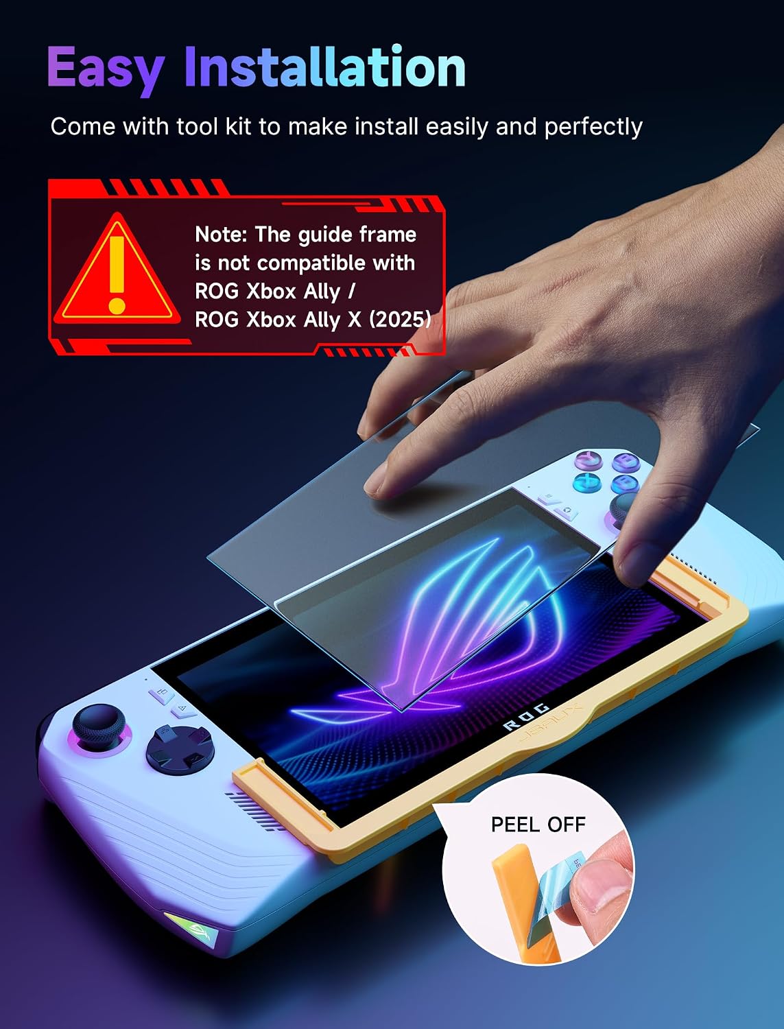 Detalle 2 de JSAUX Screen Protector for ROG Ally 7 inch