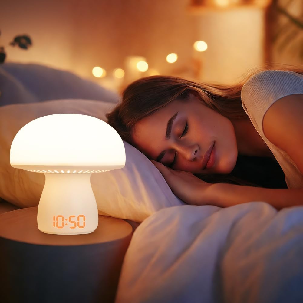 Thumbnail 6 de DASIAUTOEM Nachttischlampe Touch dimmbar mit Uhranzeige, Timer & Akku (3600 mAh)