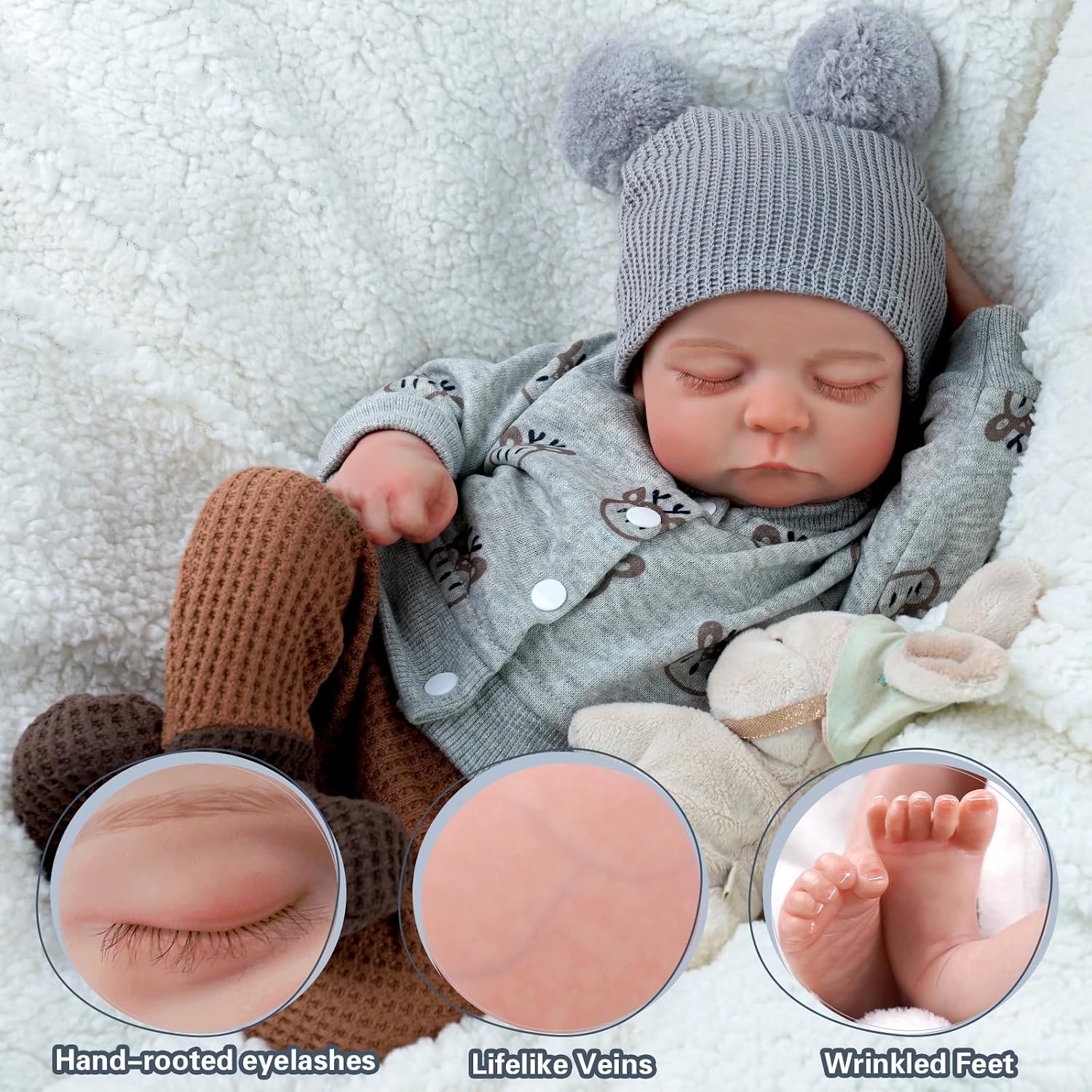 Detalle de JIZHI Reborn maschio 20 pollici bambola realistica per bambini