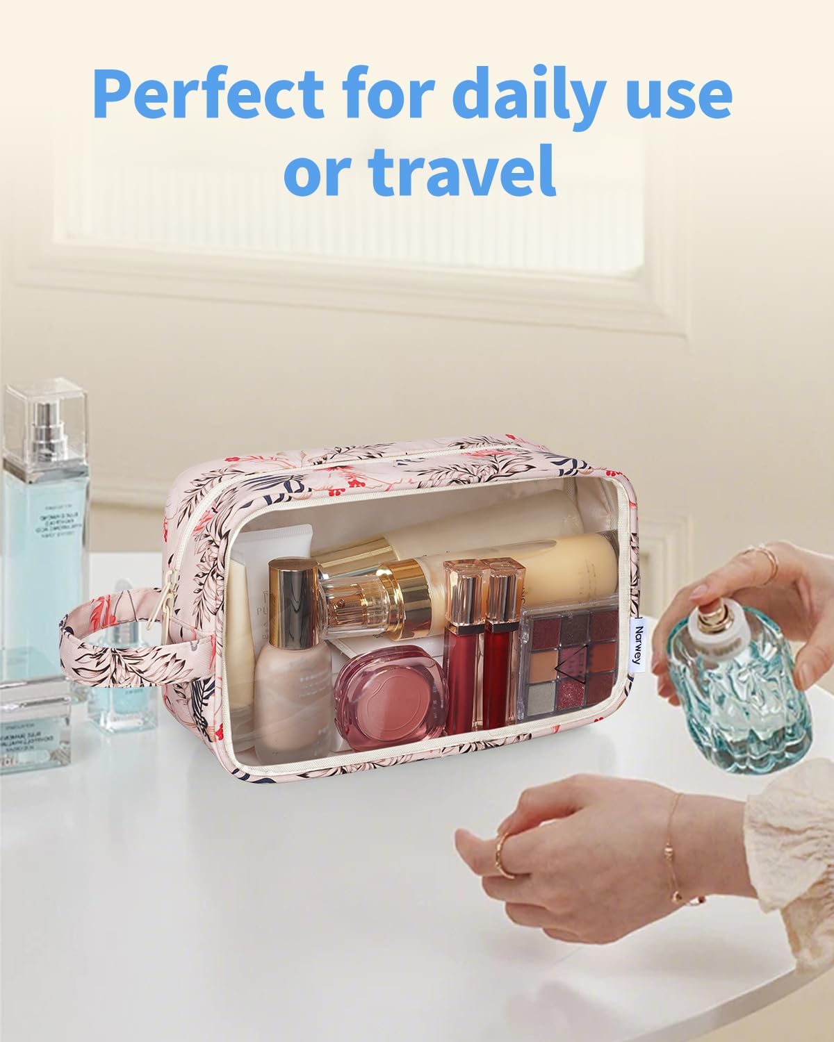Thumbnail 6 de Narwey Clear Travel Toiletries Bag