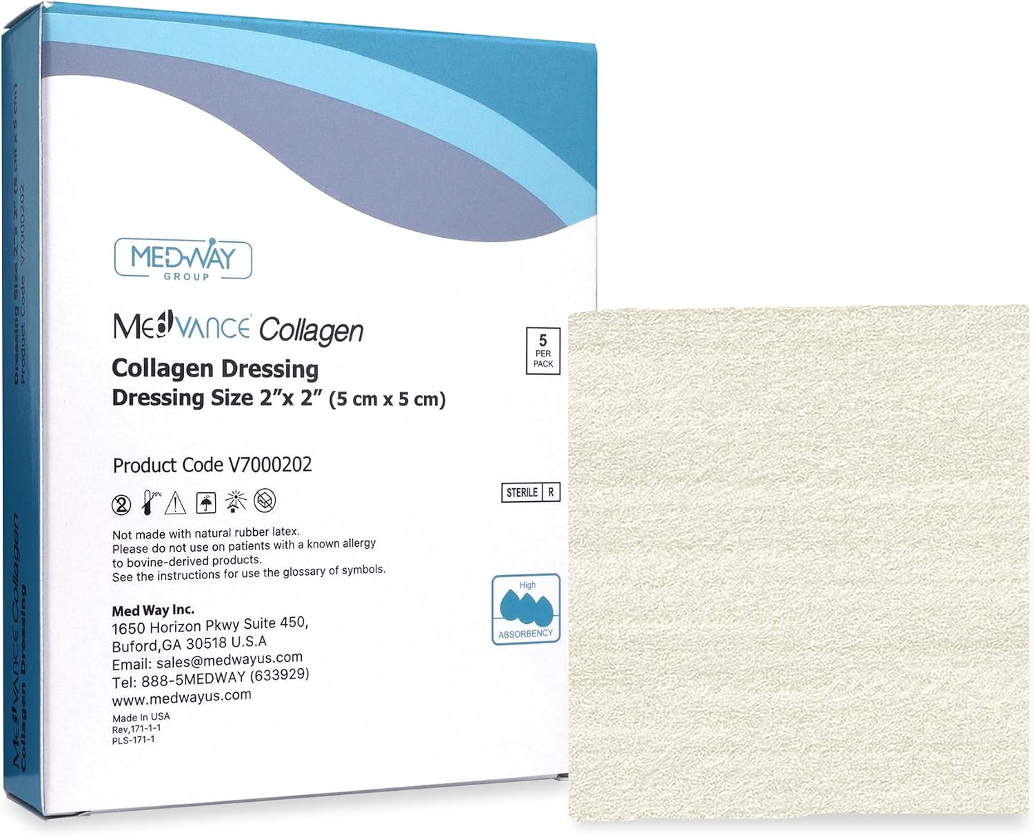 Thumbnail 6 de MedVance collagen wound dressing pads, 4" x 4
