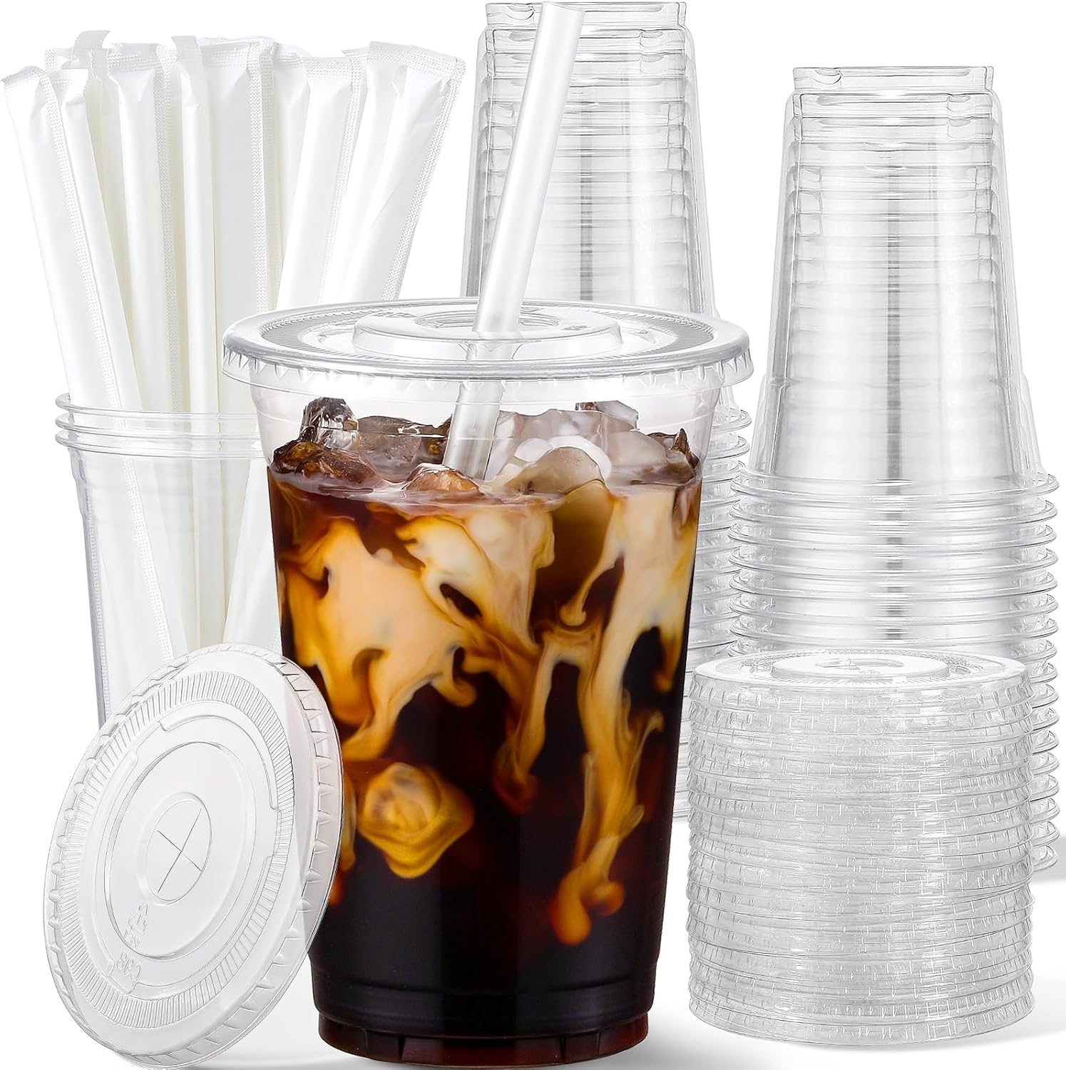 Detalle de AOZITA 16 oz Plastic Cups 🥤