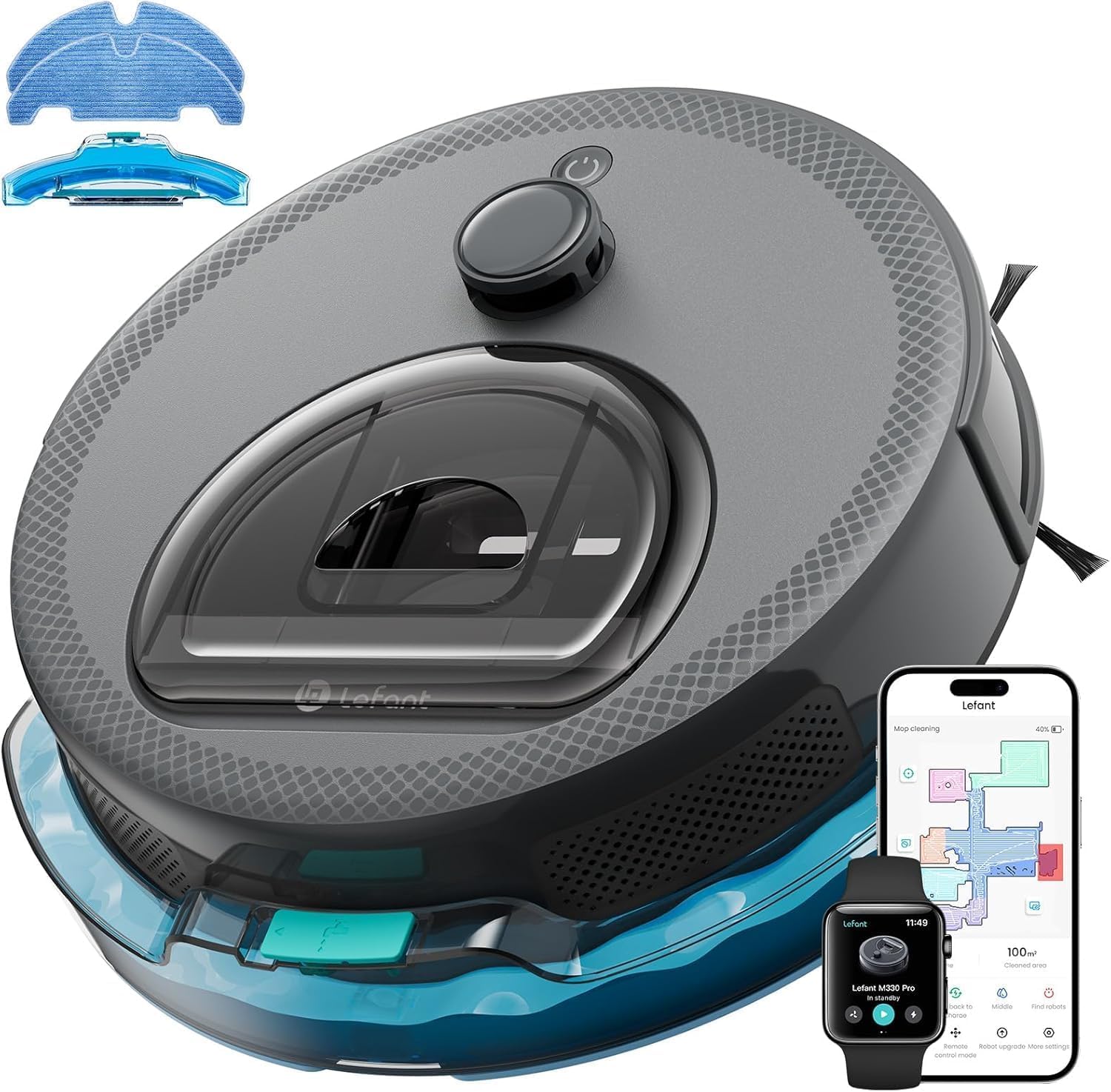 Detalle de Lefant Robot Vacuum and Mop M330 Pro