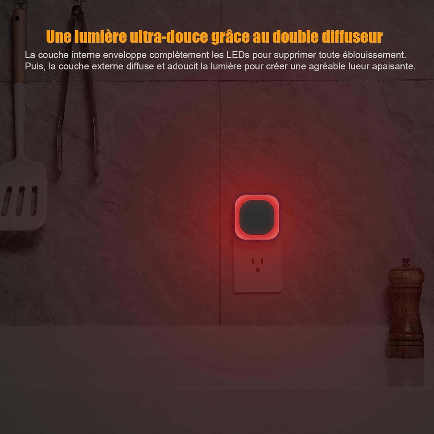 Thumbnail 4 de YUNLEX Veilleuse LED automatique 3 niveaux 🔌