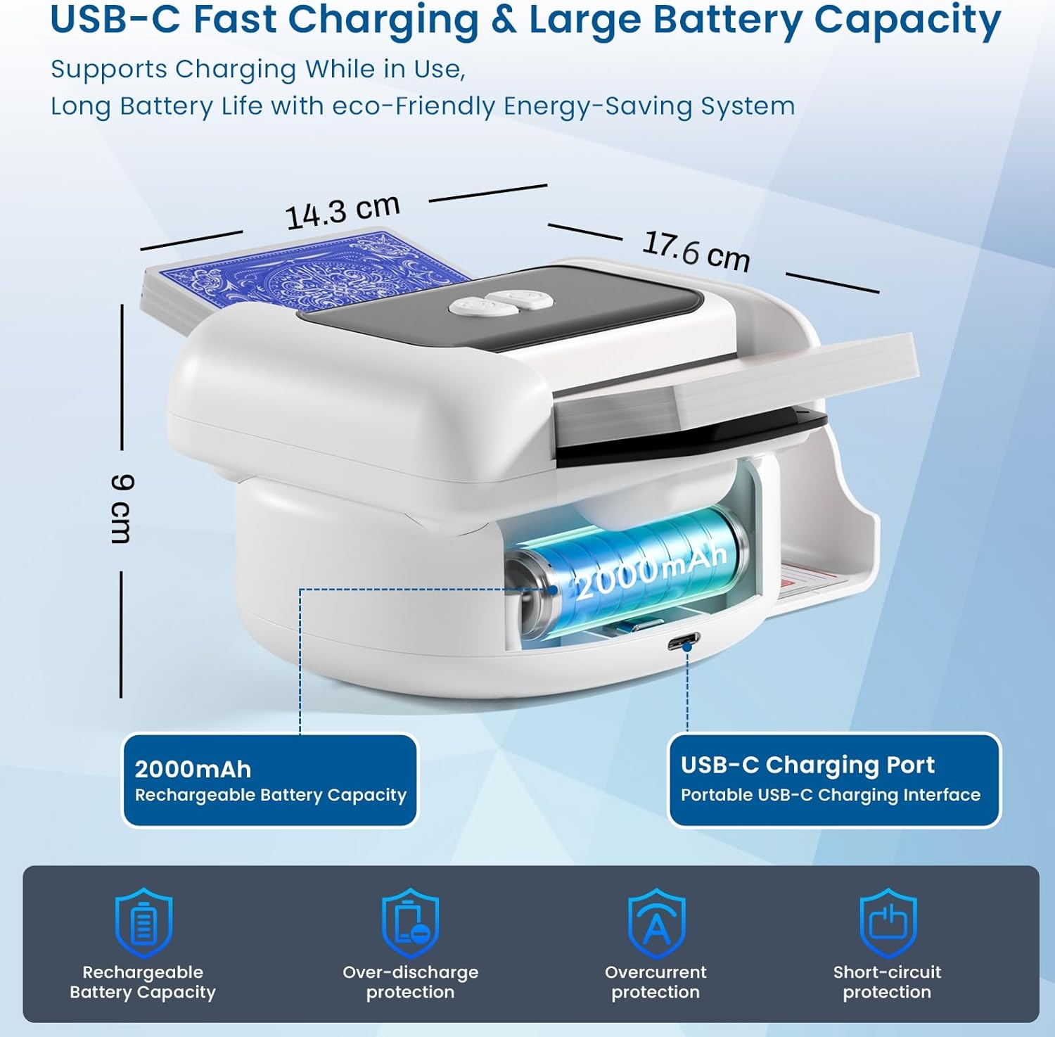 Detalle 2 de snookids Kartenmischmaschine mit 2000 mAh