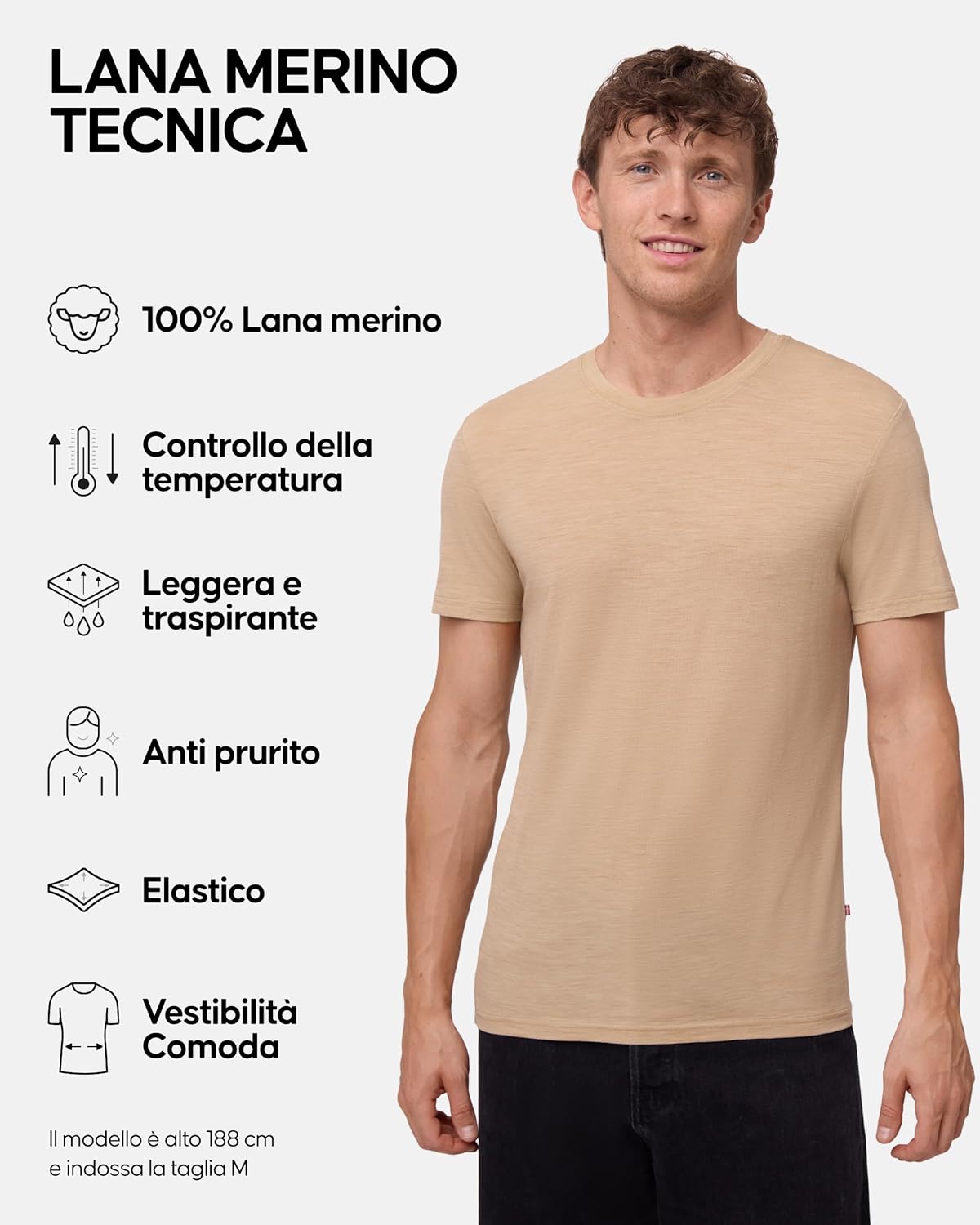 Thumbnail 1 de Danish Endurance Maglia Termica Lana Merino