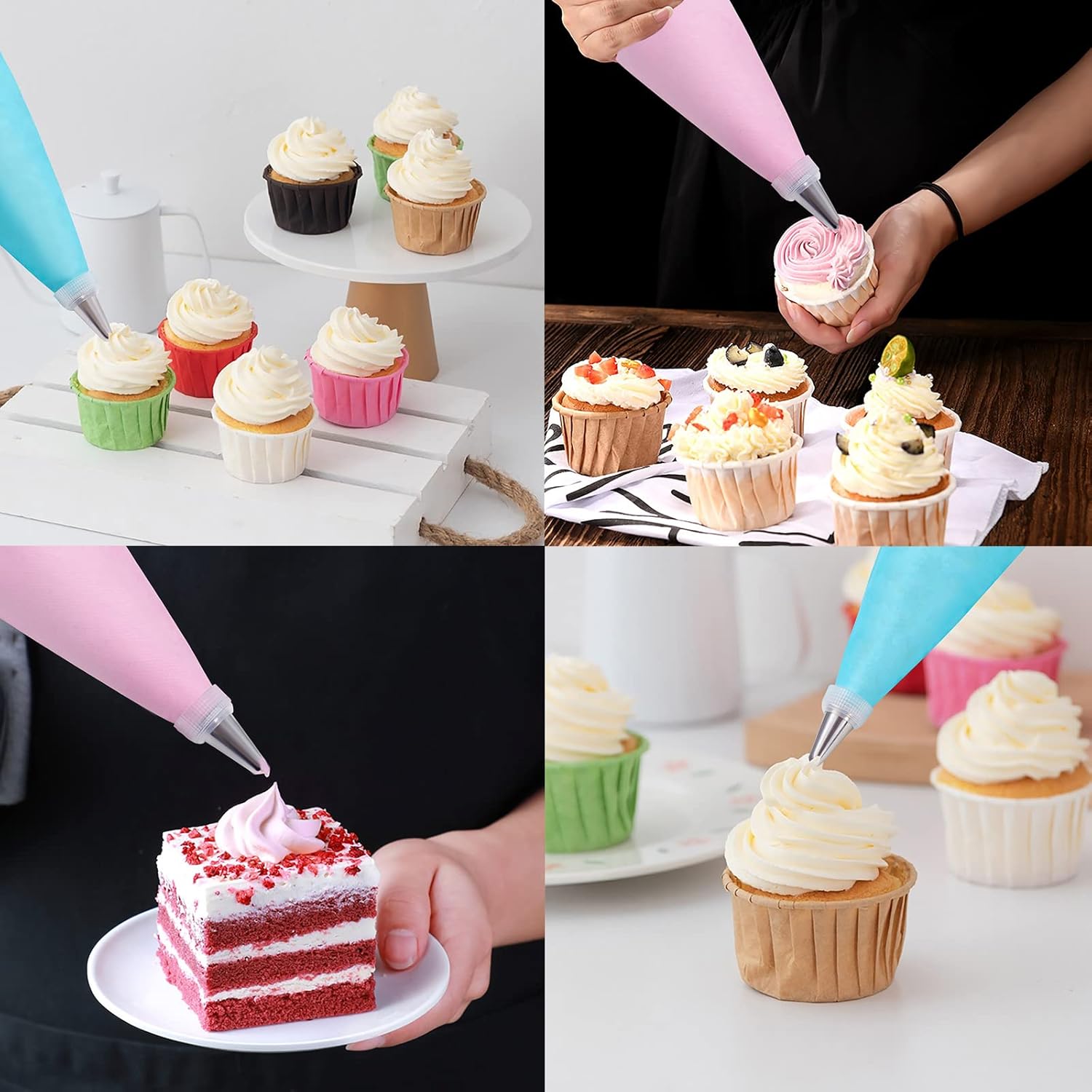 Thumbnail 4 de Piping Bags & Tips Set 100Pcs 12 Inch