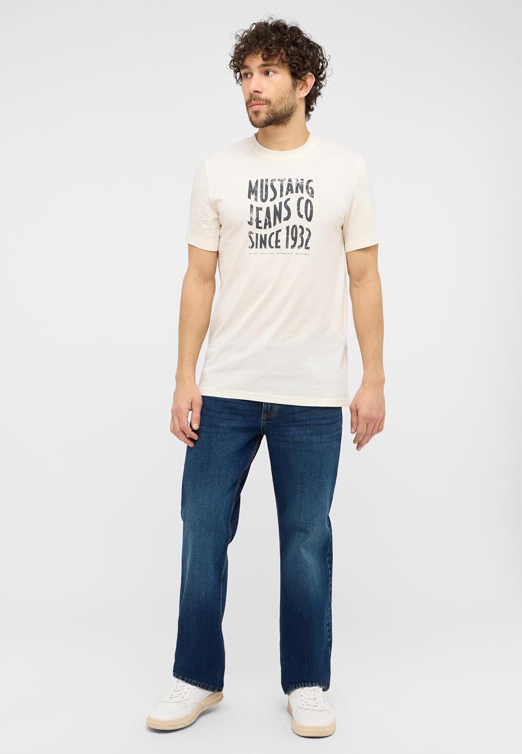Detalle de Mustang Jeans Herren Stretch Big Sur Regular – Straight Fit mit normalem Bund