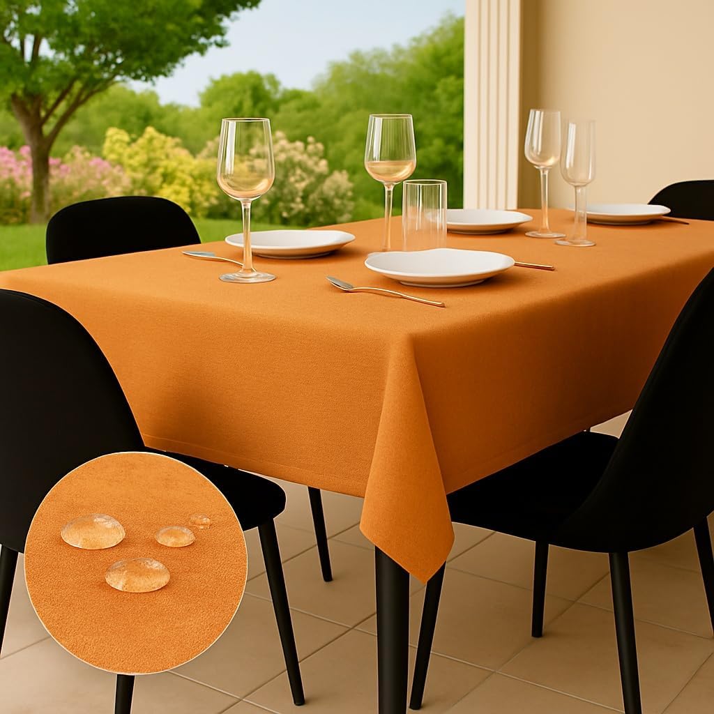 Flowen tovaglia antimacchia rettangolare impermeabile bianca 140x180 (Made in Italy)