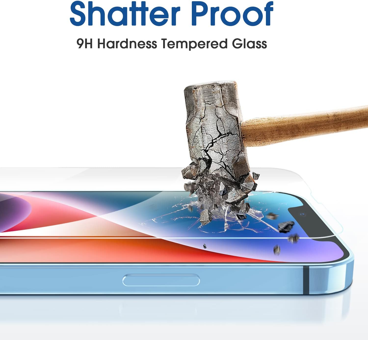 Thumbnail 5 de amFilm OneTouch OT-IPH13-6.1 Tempered Glass Screen Protector, 2-Pack