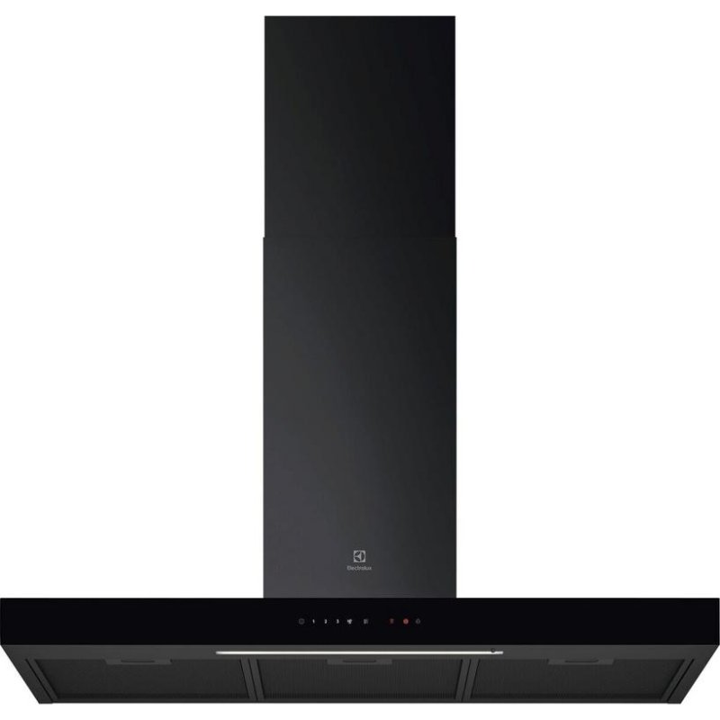 Detalle de Electrolux LFT819K: Campana extractora 90 cm con ducto o recirculación, acabado negro
