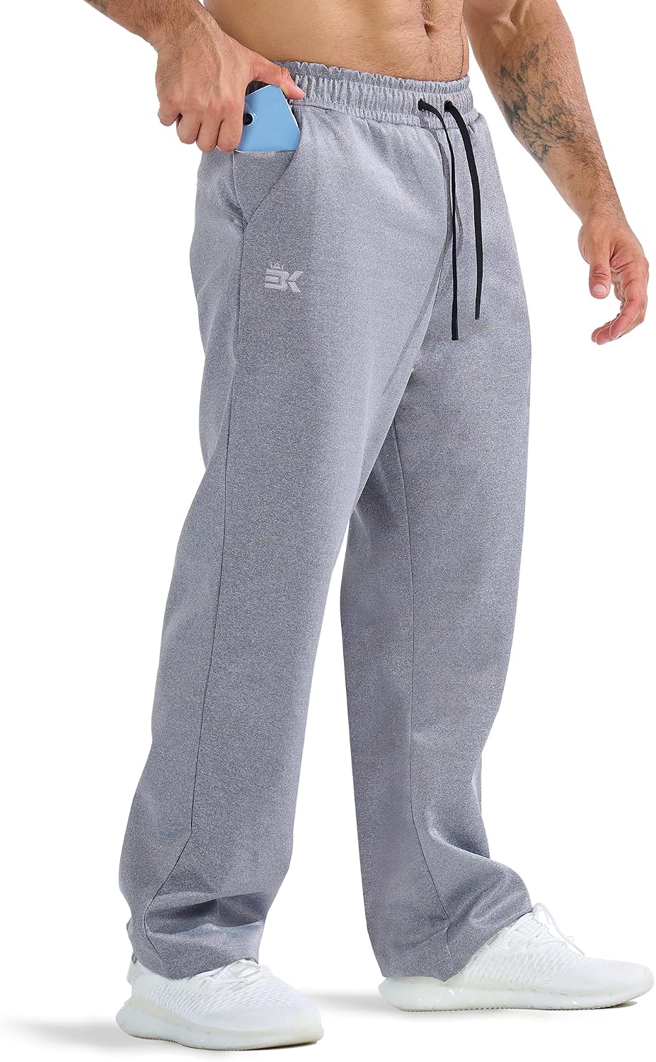 Detalle de BROKIG Mens Oversized Gym Tracksuit Bottoms
