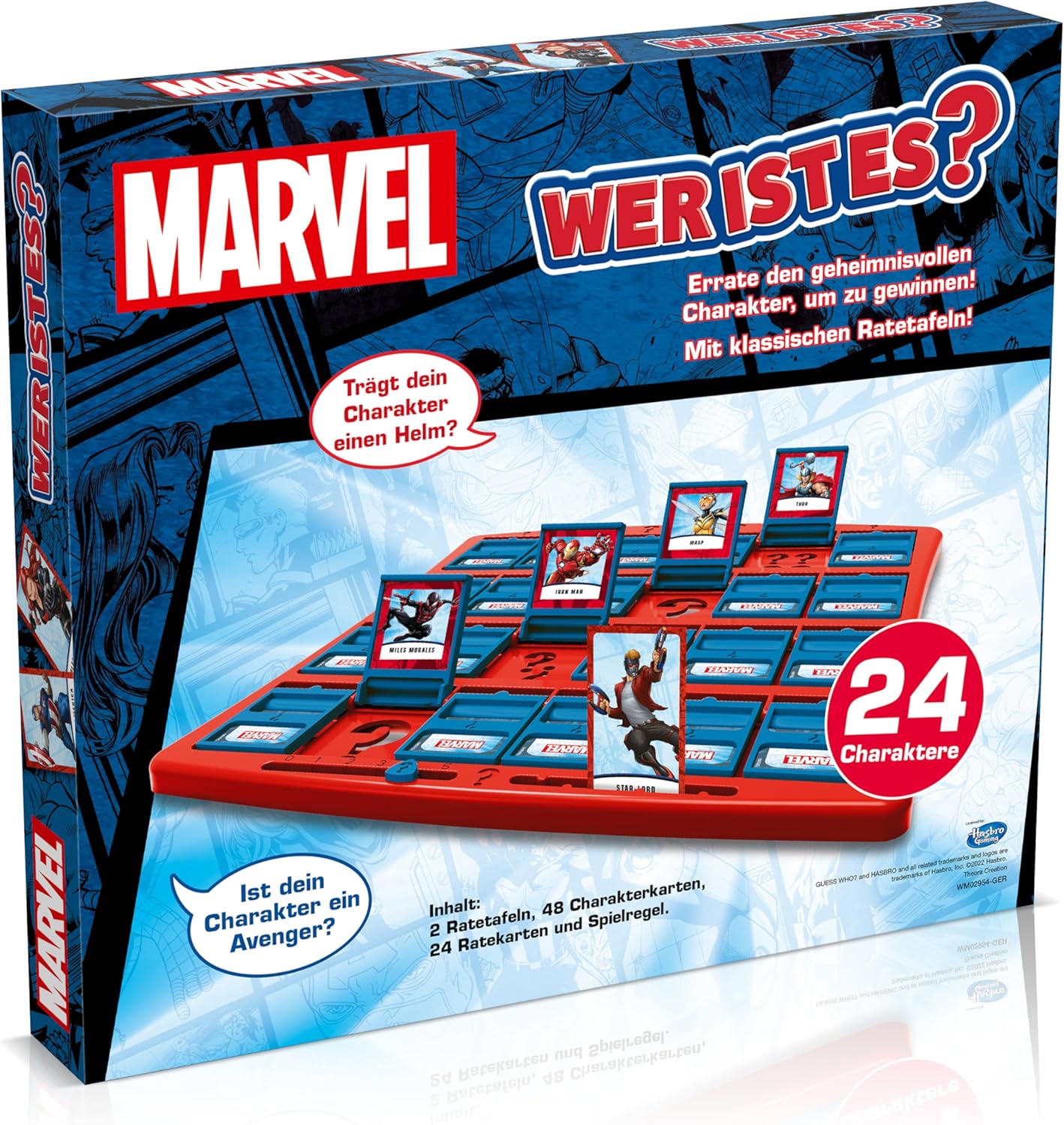 Detalle de Winning Moves Wer ist es? Marvel Edition 24 Charaktere