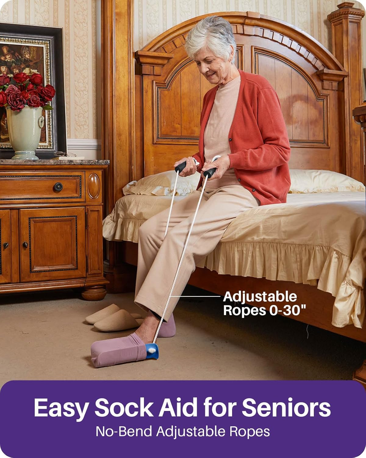 Detalle de Kekoy Sock Aid easy‑use sock helper for elderly