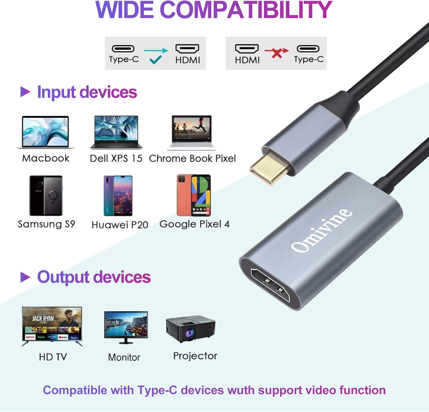 Thumbnail 4 de USB C to HDMI Adapter 4K — USB-C to HDMI cable