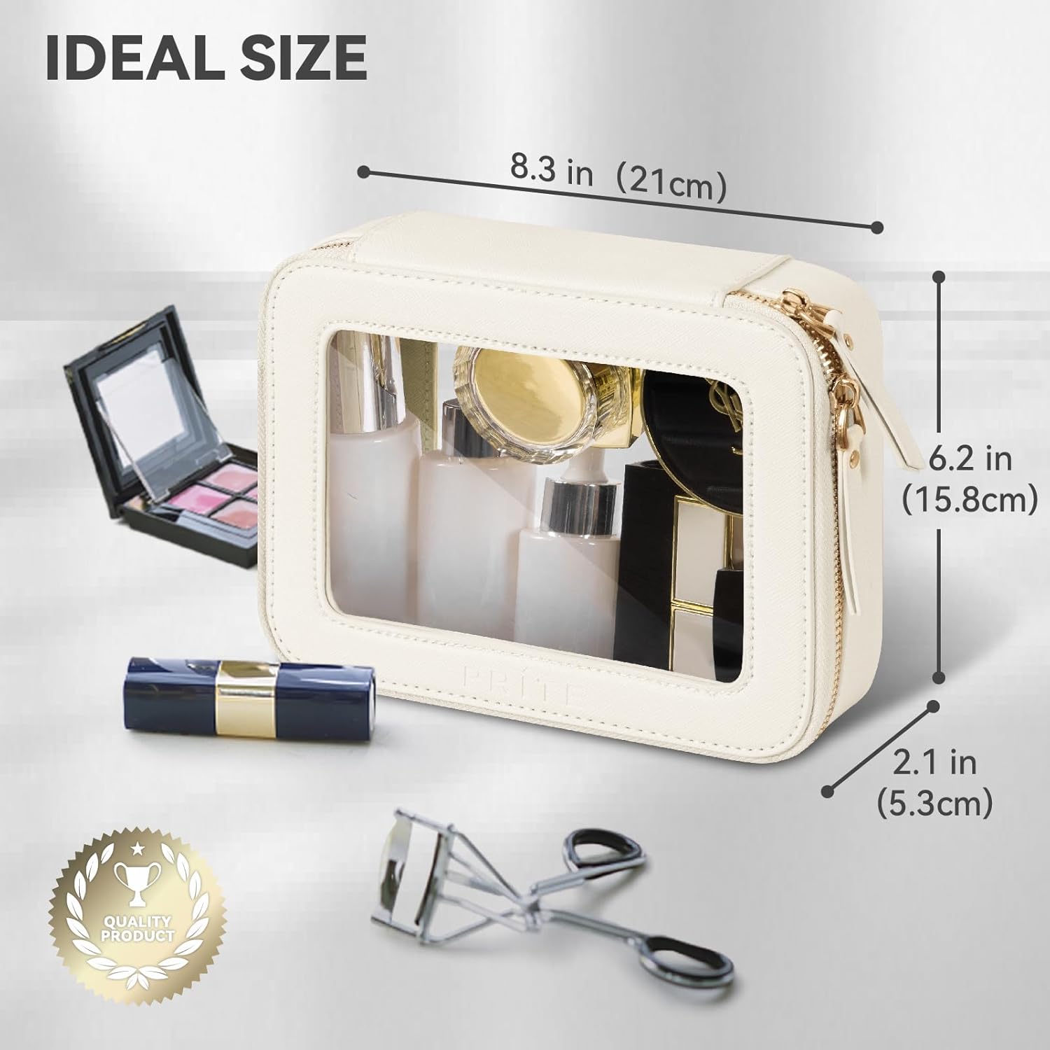 Detalle de Prite Clear Makeup Bag 8.3"