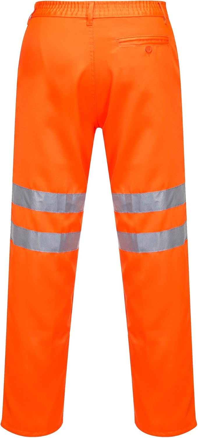 Detalle 2 de Portwest Pantalon Hi-Vis Poly-coton RIS orange (RT45ORR5XL) certifié EN ISO 20471
