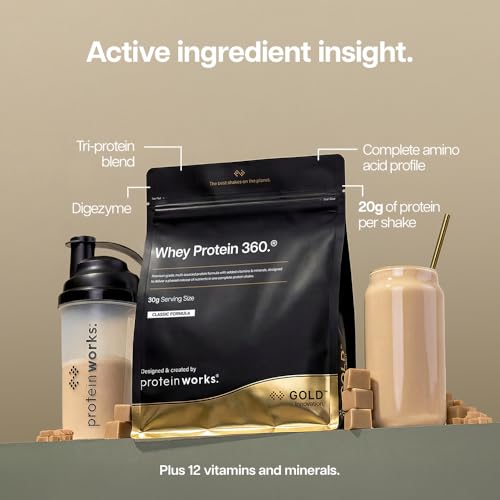 Detalle de Protein Works Whey Protein 360 - Gold, French Vanilla, 1.2kg