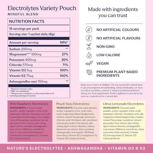 Thumbnail 1 de TRIP Calm Electrolyte Magnesium Powder Variety Pack (15 Sachets)