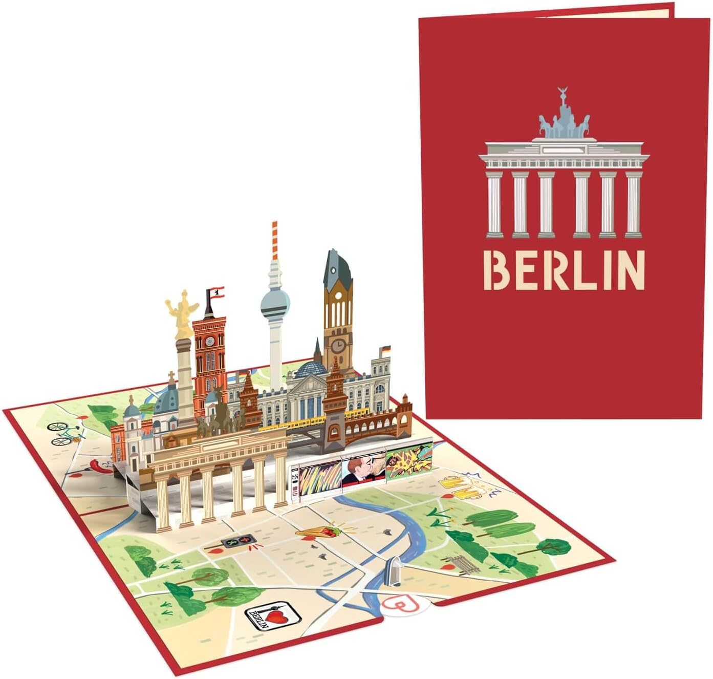 Thumbnail 5 de papercrush® Pop-Up Karte Berlin – 3D-Geschenkkarte für Reisegutschein & Geldgeschenk