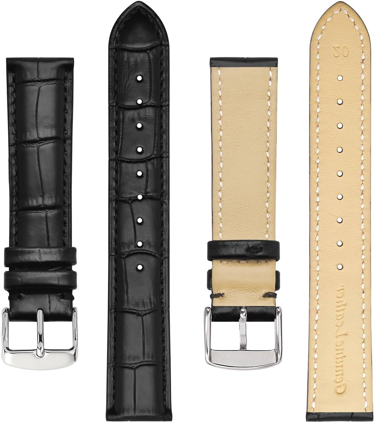 Detalle de BISONSTRAP Uhrenarmband Alligator 18 mm