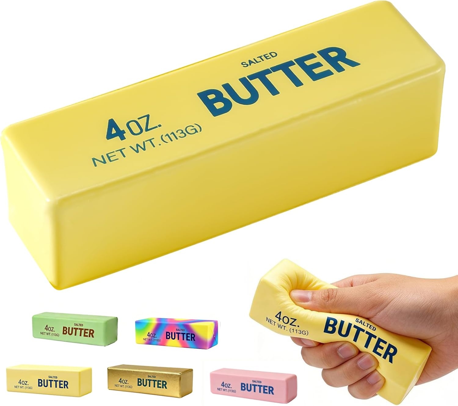 Detalle de Butter Squishy: Slow-Rising Cream-Scented Butter Fidget Toy for Stress Relief and Desk Decor