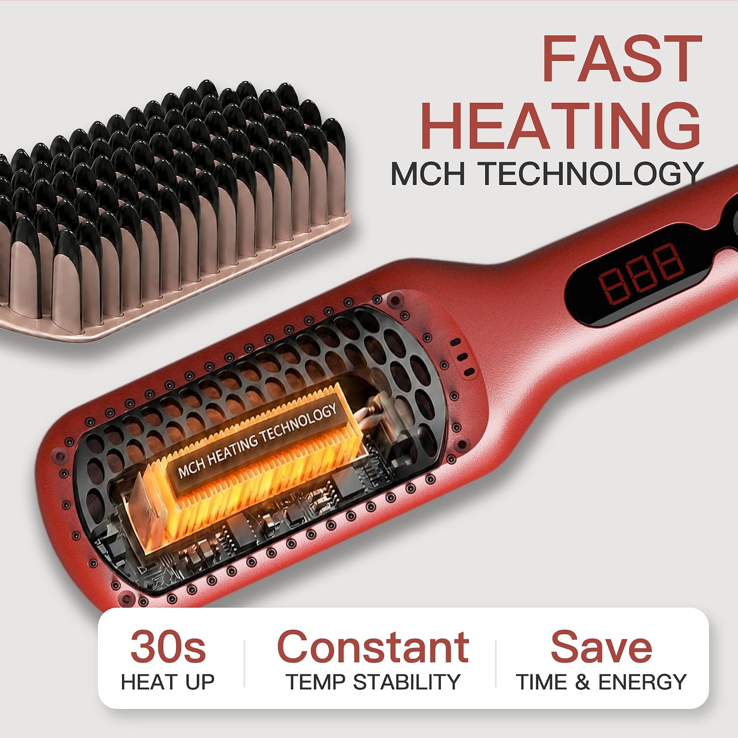 Detalle de MEGAWISE Pro Ceramic Ionic Brush 20s
