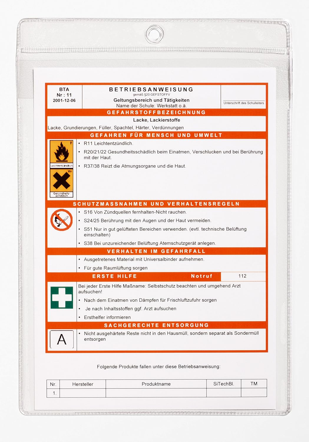 Detalle de Durable 230619 Busta porta avvisi con aletta di chiusura – formato A5, trasparente, confezione da 10 pezzi