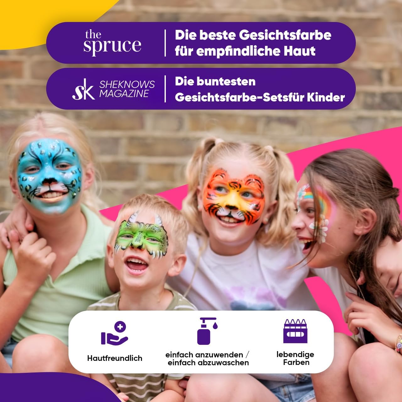 Detalle de Blue Squid Kinderschminke Set 160 Teile 🎨