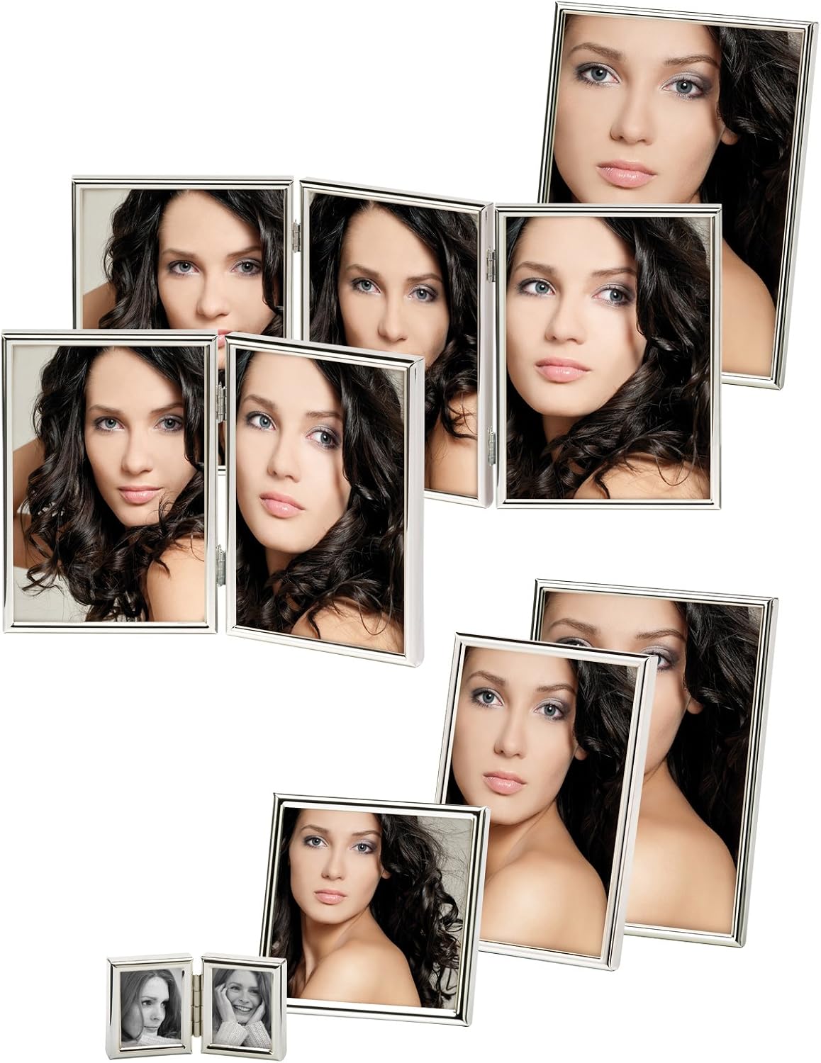 Detalle de walther design Cadre Photo Argent 15 x 15 cm Chloé Portrait Frame WD515S