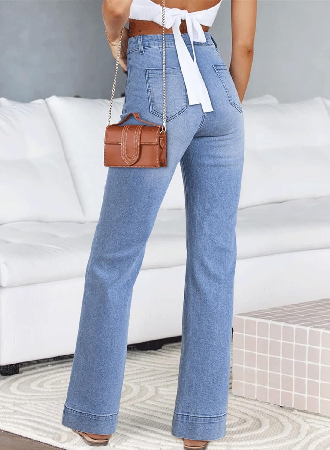 Thumbnail 1 de Astylish Wide Leg Jeans High Waisted
