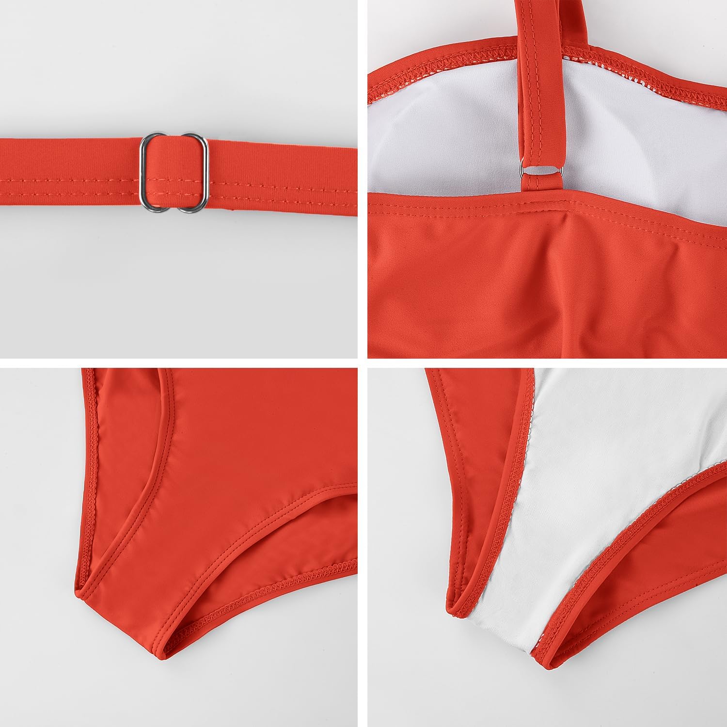 Detalle de Yuson Girl Bauchweg Einteiler mit Push-Up – Damen Badeanzug für formende Silhouette
