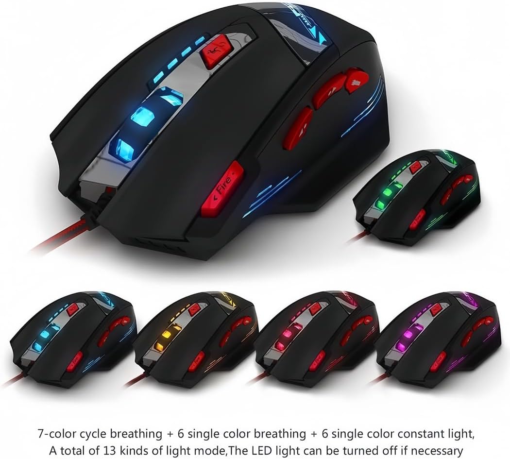 Detalle de Zelotes T90 Gaming Mouse Review: 9200 DPI, 8 Programmable Buttons and Weight Tuning