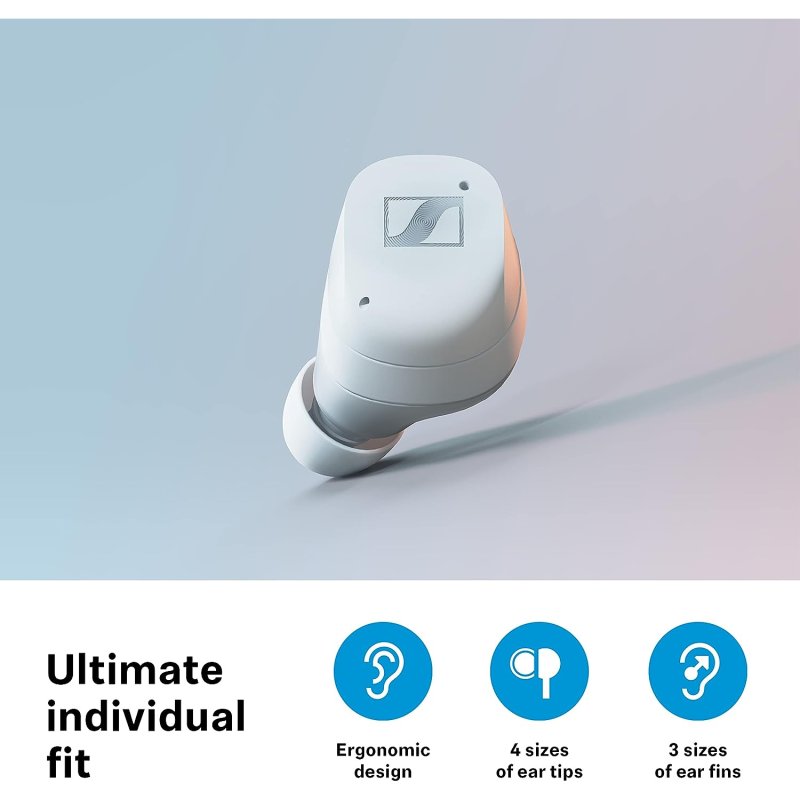 Detalle de Sennheiser MOMENTUM True Wireless 3: auriculares inalámbricos con cancelación de ruido para audio de alta definición