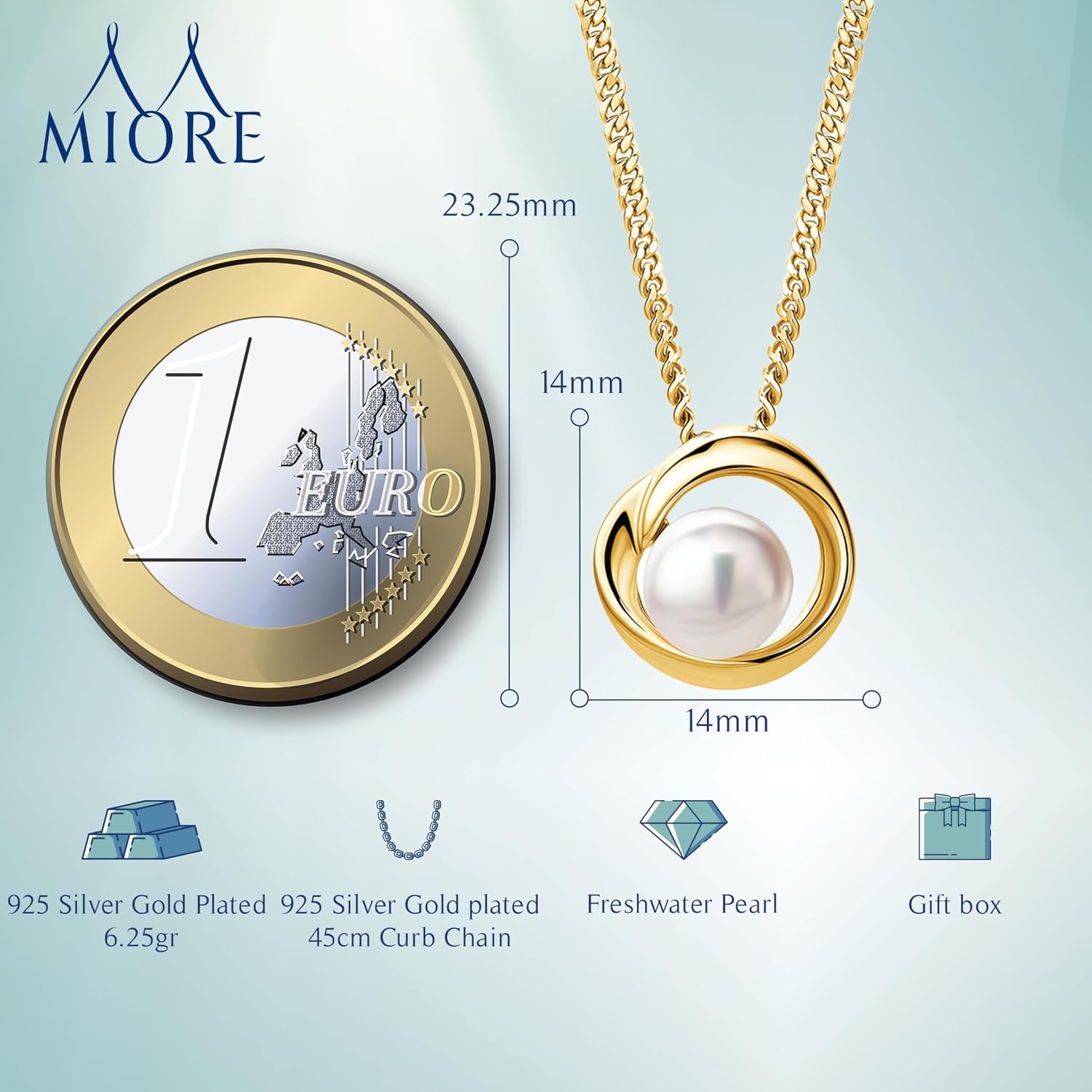 Thumbnail 1 de MIORE Collier Perle 8 mm