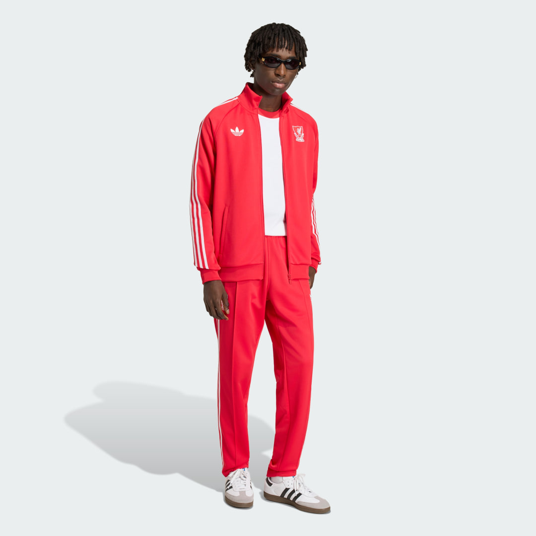 Detalle de Sudadera Liverpool FC Originals de Adidas – Rojo