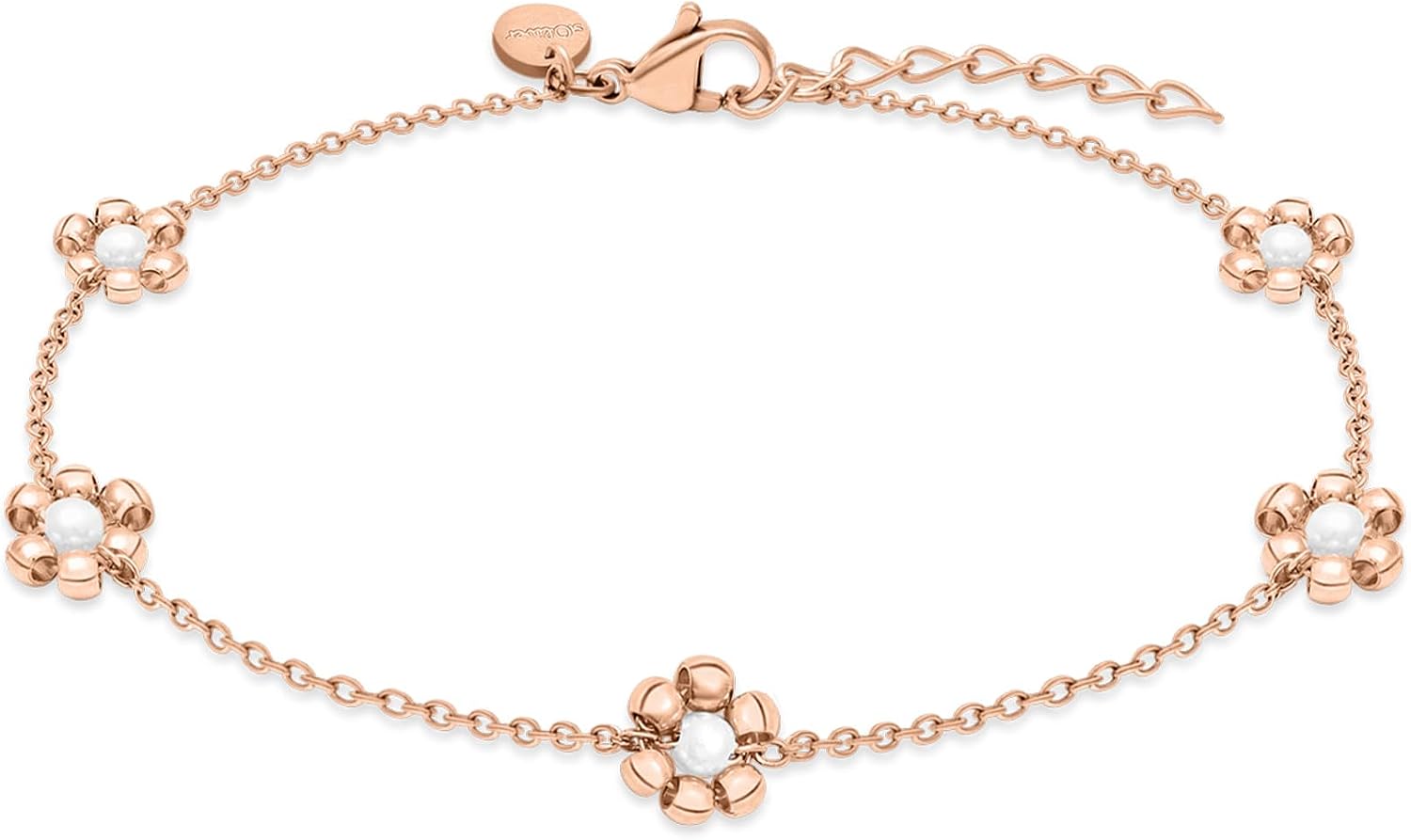 Thumbnail 6 de s.Oliver Damen Schmuck – Fußkette aus Edelstahl mit Blumenanhängern