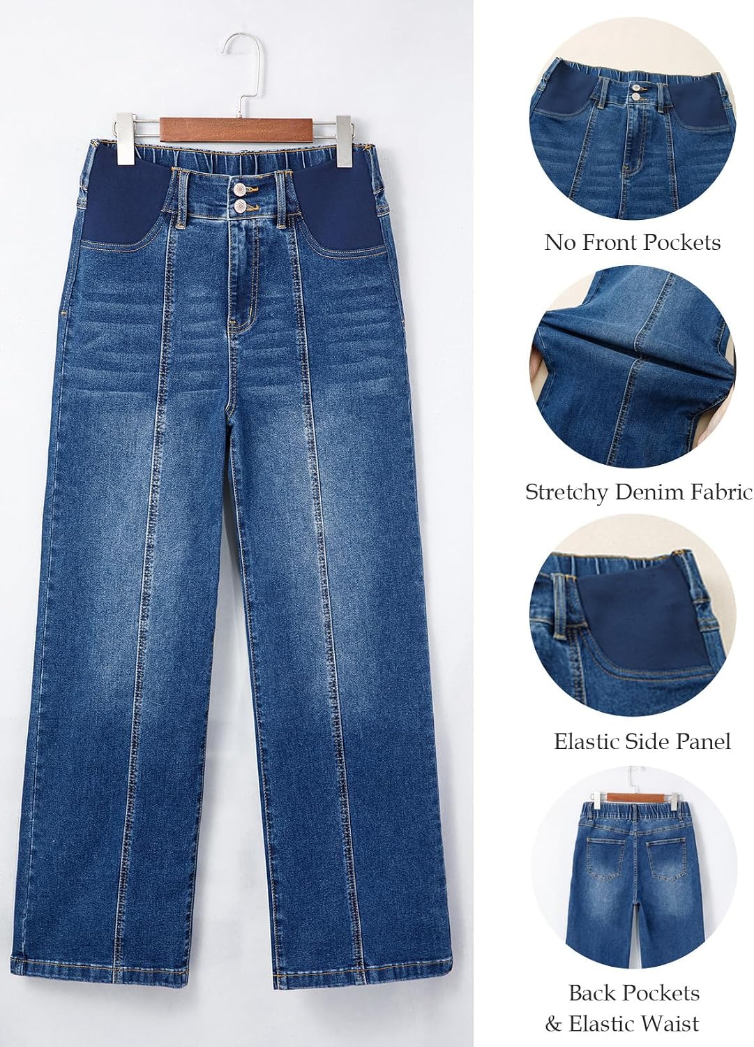 Thumbnail 6 de BLENCOT Maternity Jeans Cotton Blend