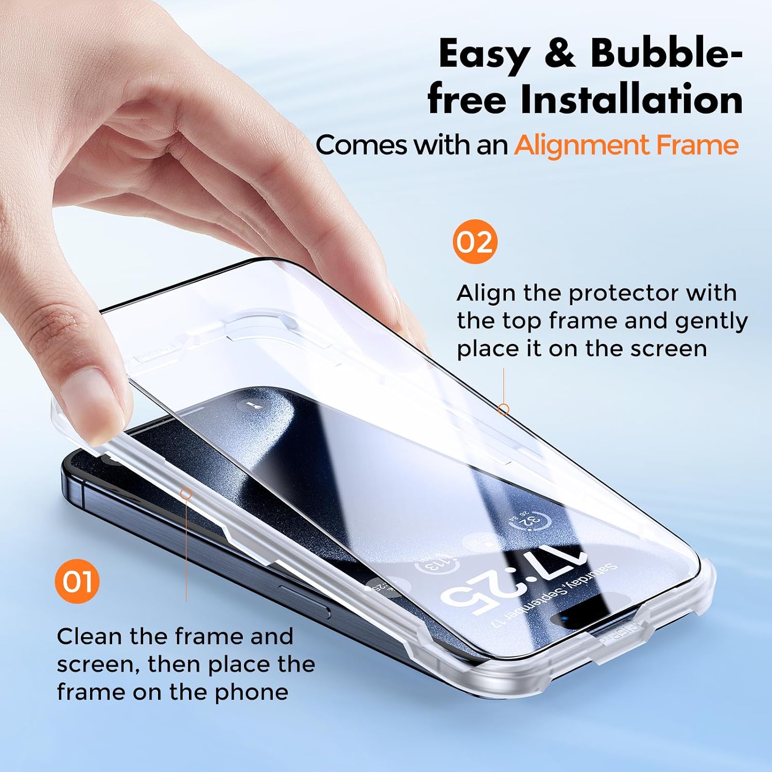 Thumbnail 2 de UNBREAKcable Screen Protector 3-Pack for iPhone 15 Pro Max