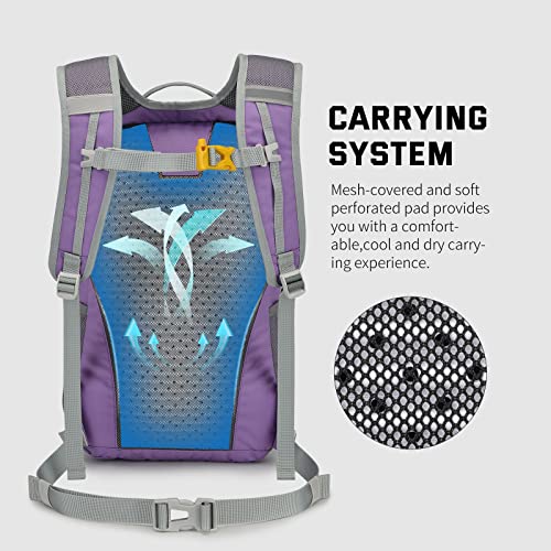 Detalle de SKYSPER Leicht Wanderrucksack 20L – kompakt, atmungsaktiv und sicher für Outdoor-Touren