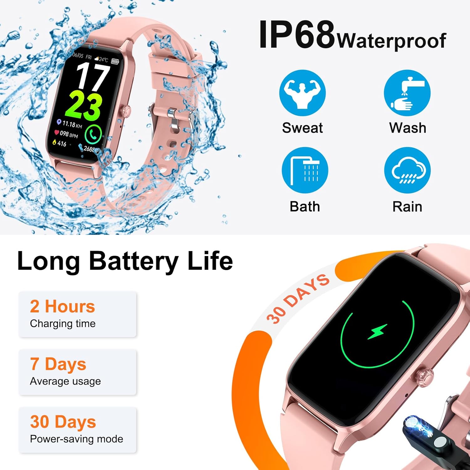 Thumbnail 6 de Soudorv Smart Watch for Men and Women with 1.57" HD Display and Bluetooth 5.3 Calling