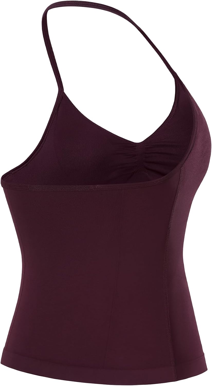 Detalle 2 de AUROLA Influence Longline Strappy Workout Halter Top with Removable Cups